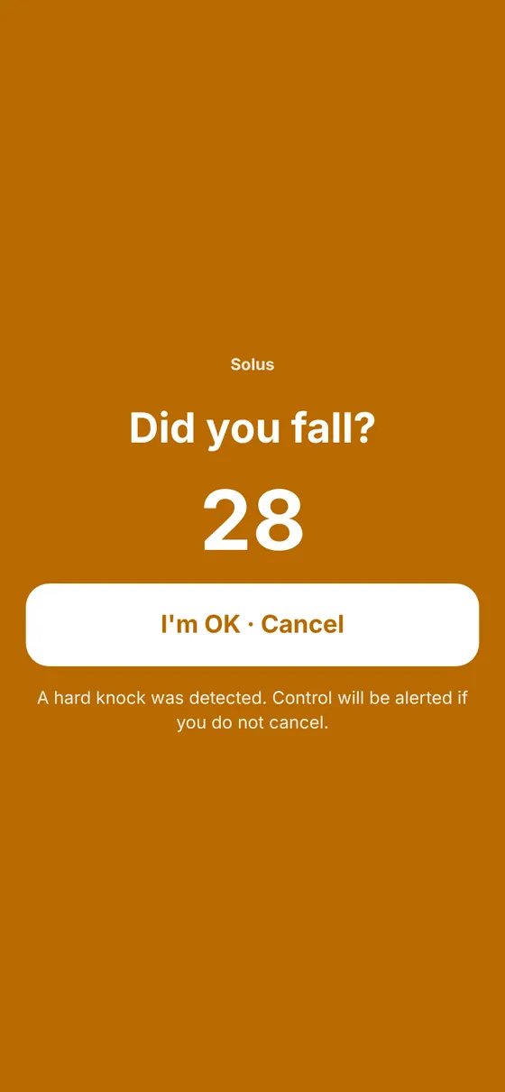 Man-down countdown